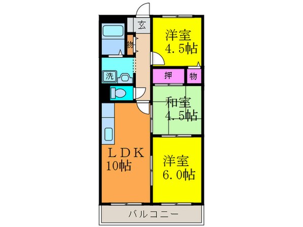 ﾒｿﾞﾝﾄﾞﾎﾞﾇｰﾙの物件間取画像